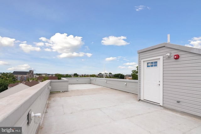 view of patio / terrace with a balcony