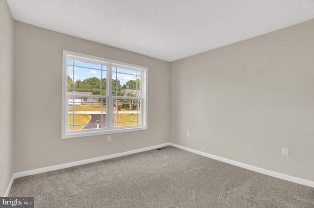 view of carpeted empty room