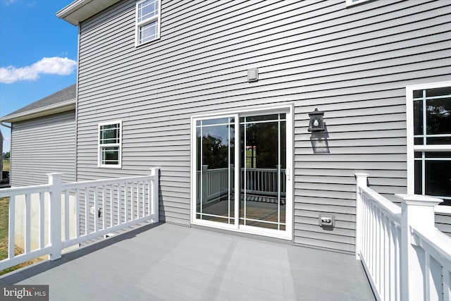 exterior space featuring a deck