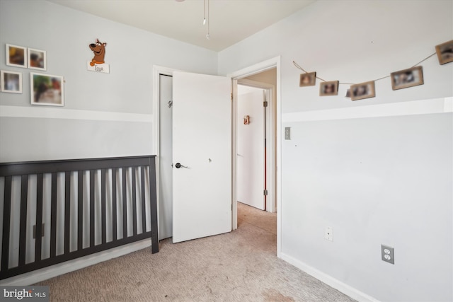 unfurnished bedroom featuring carpet floors