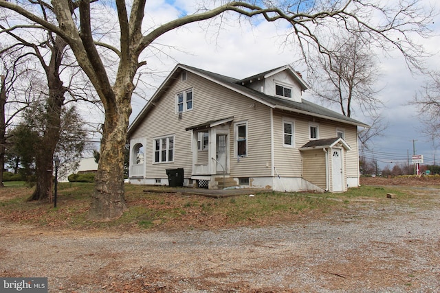 view of front of home