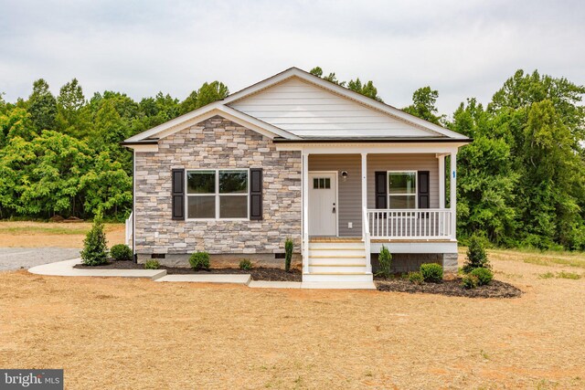 view of front of house with a porch