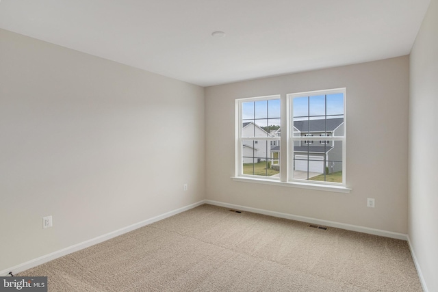 view of carpeted empty room