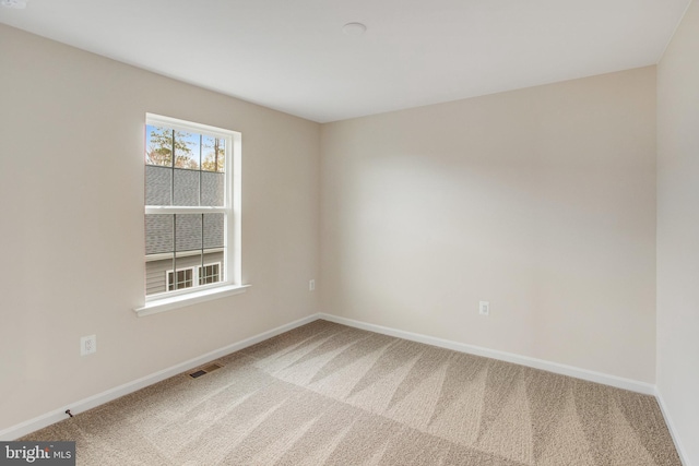 view of carpeted empty room