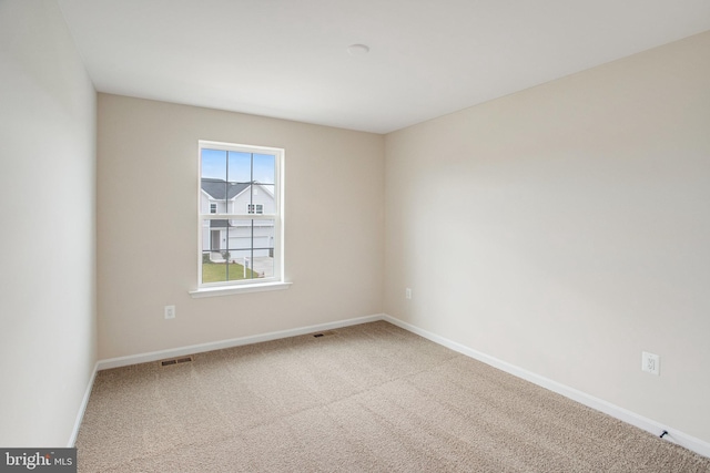 view of carpeted empty room