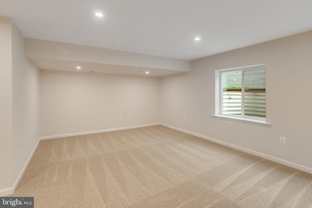 interior space with carpet flooring