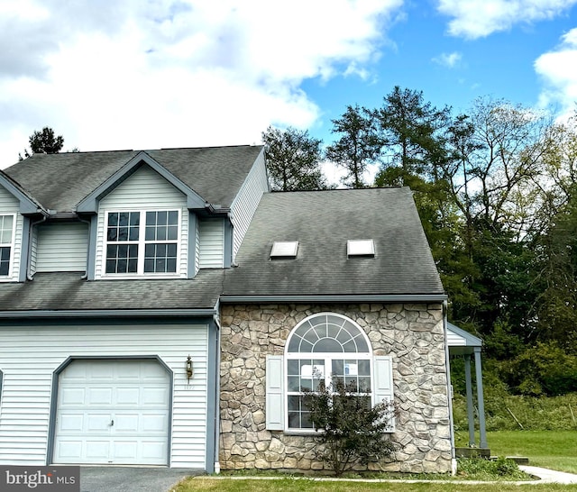 view of front of home featuring a garage