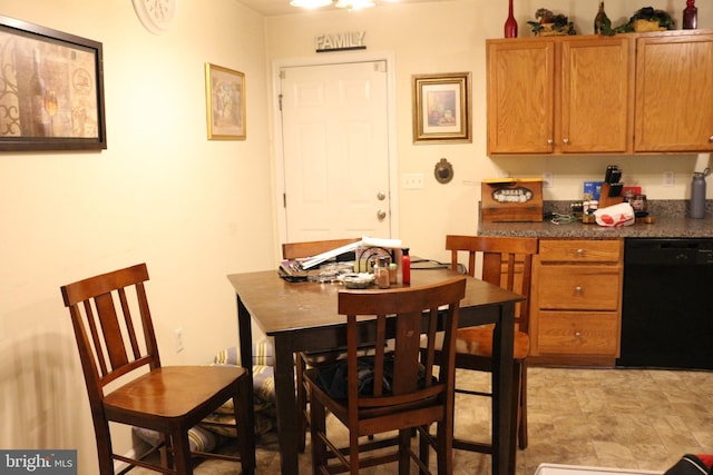 view of dining room