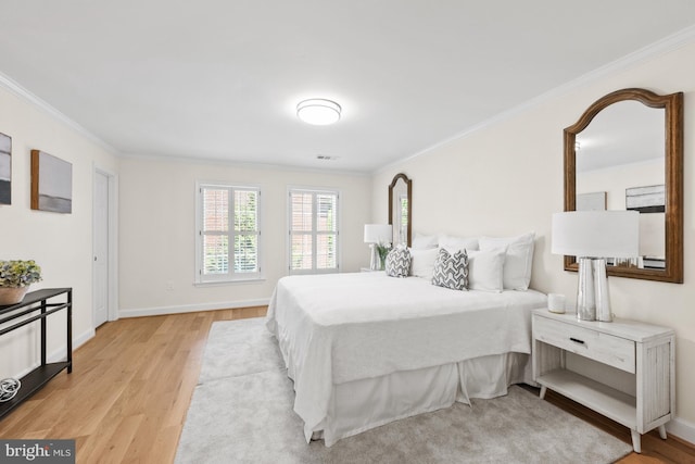 3604 Winfield Ln NW, Washington, DC 20007 - bedroom featuring light wood-type flooring and crown molding