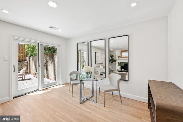 3604 Winfield Ln NW, Washington, DC 20007 - dining space with recessed lighting and light wood-type flooring