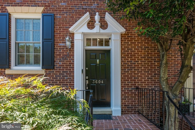3604 Winfield Ln NW, Washington, DC 20007 - property entrance featuring brick siding