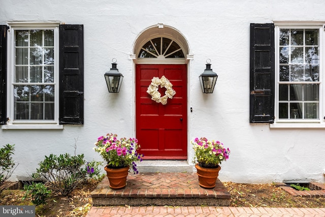 view of exterior entry