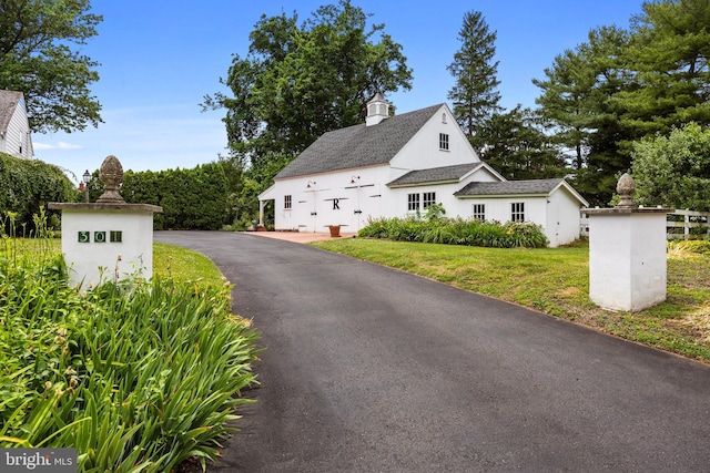 exterior space with a yard