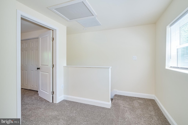 view of carpeted empty room