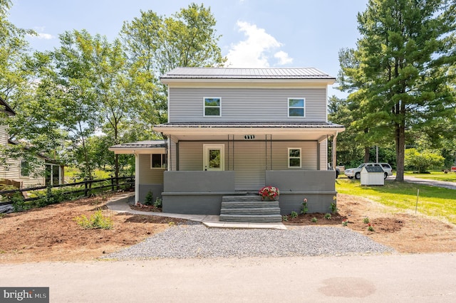 view of front of house with a porch