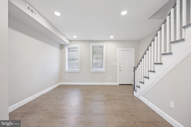 entryway featuring light wood-type flooring