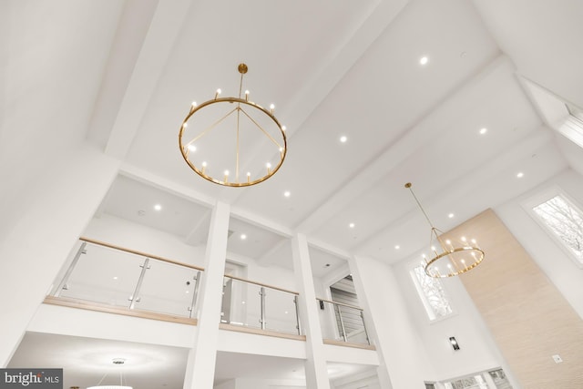 room details with a notable chandelier