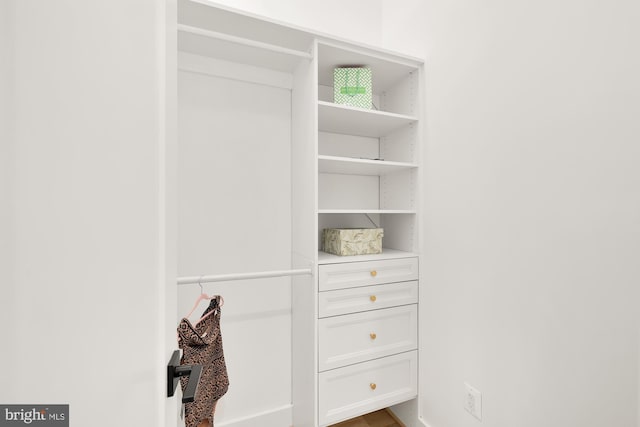 view of closet