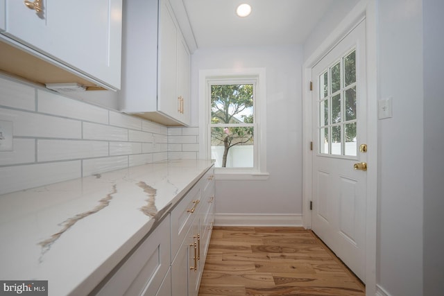 interior space featuring light hardwood / wood-style flooring