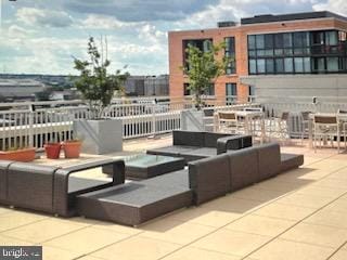 view of patio featuring an outdoor hangout area