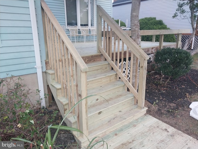 view of staircase