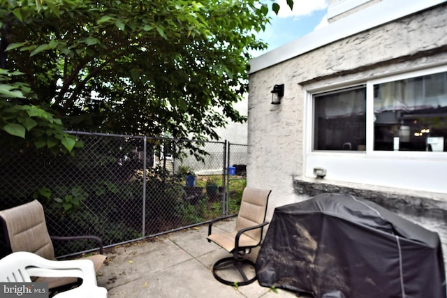 view of patio / terrace featuring area for grilling