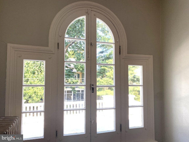 view of doorway to outside