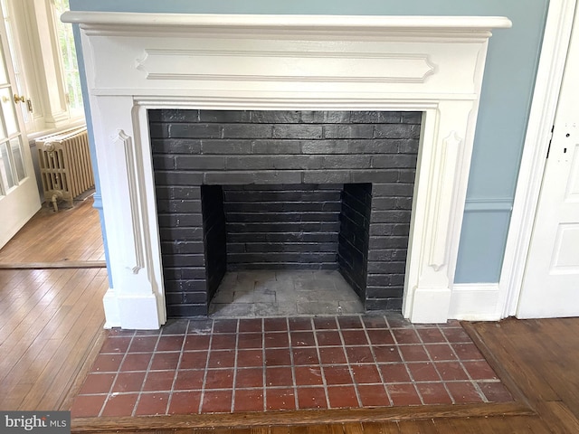 interior details featuring radiator