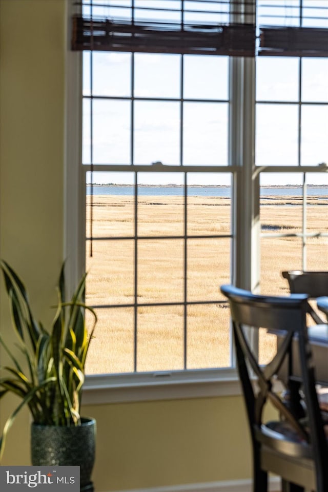 room details with a water view