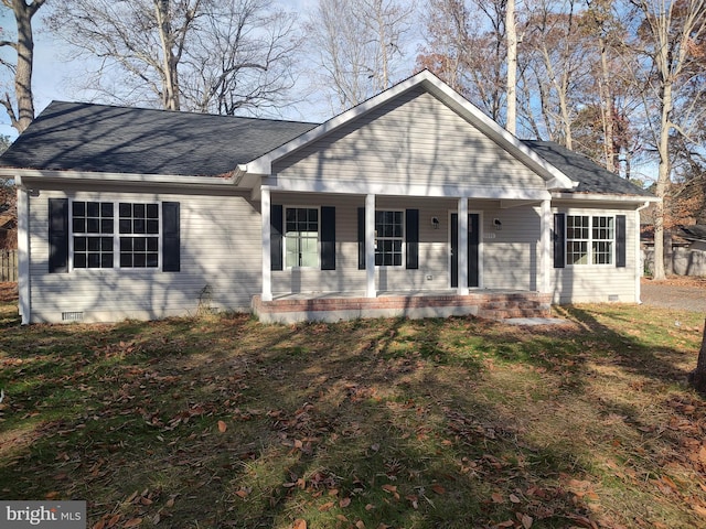 view of front facade with a porch