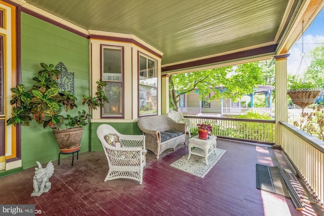 view of sunroom