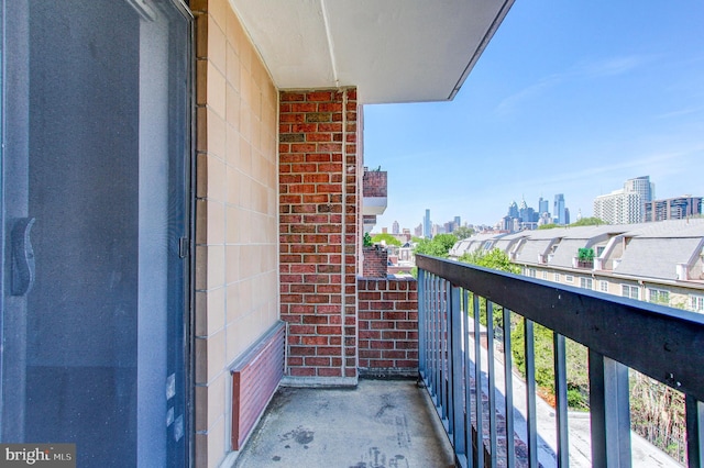 view of balcony