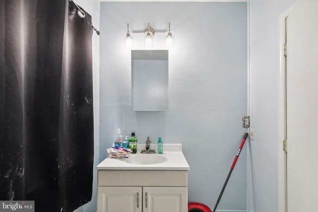 bathroom featuring vanity