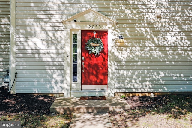 view of entrance to property