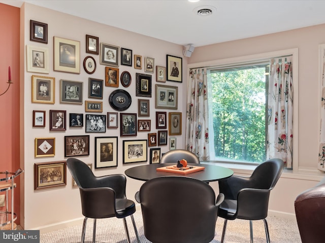 view of dining room