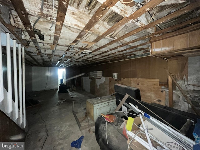 view of basement