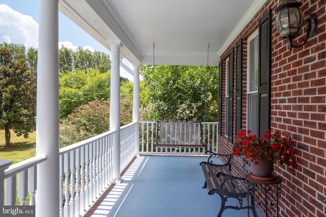 view of balcony