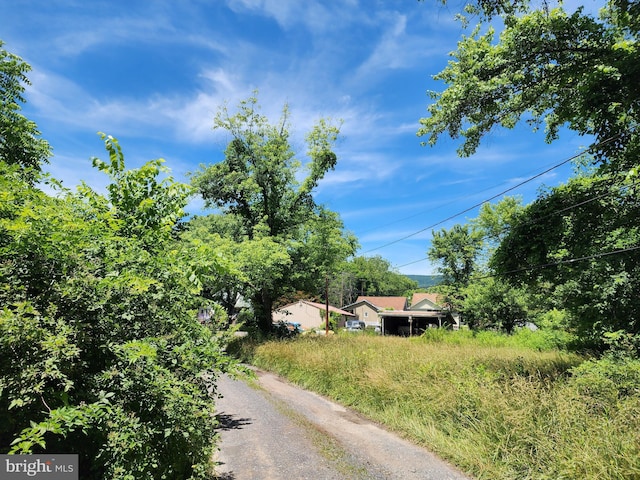 view of road