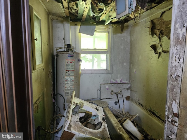 miscellaneous room with water heater