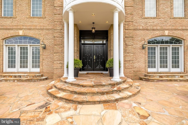14950 Kelley Farm, Darnestown, MD 20874 - view of exterior entry with brick siding and french doors