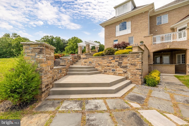 14950 Kelley Farm, Darnestown, MD 20874 - view of patio / terrace with stairway