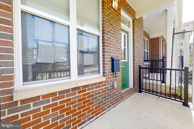 view of patio featuring covered porch