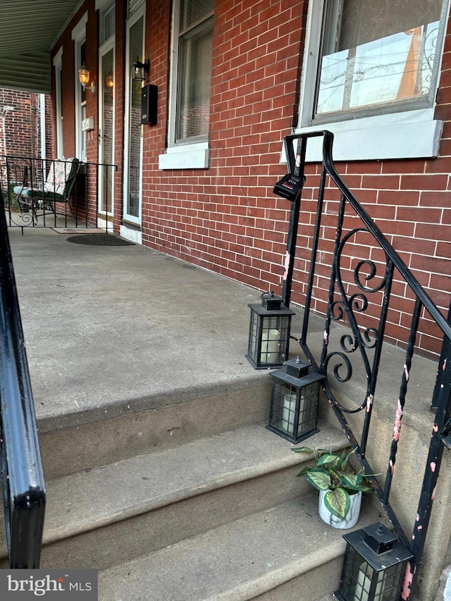 exterior space featuring covered porch