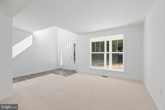 entrance foyer featuring light hardwood / wood-style flooring