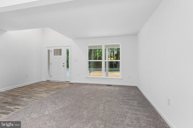 interior space featuring hardwood / wood-style flooring