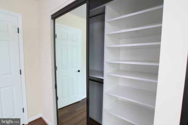 view of closet