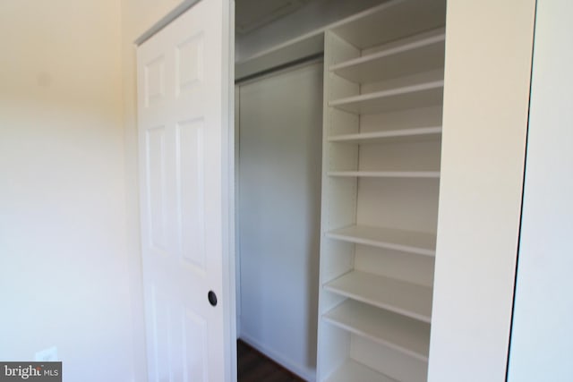 view of closet