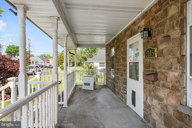 view of patio / terrace featuring a porch