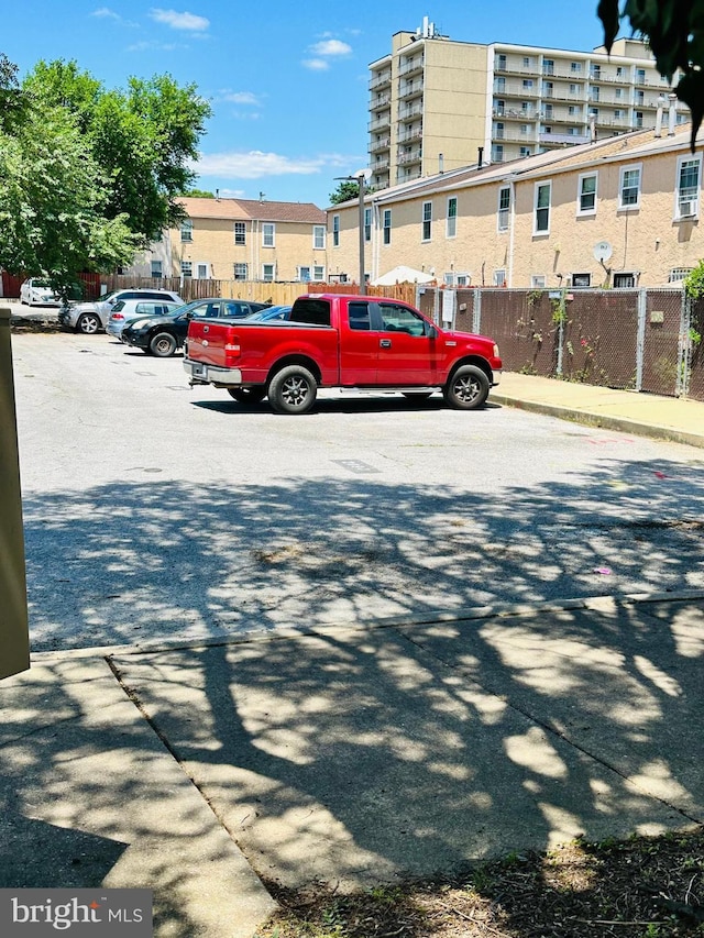 view of vehicle parking