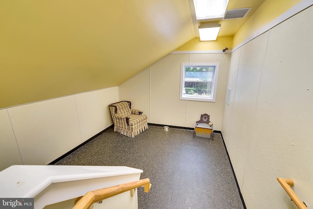 bonus room with lofted ceiling